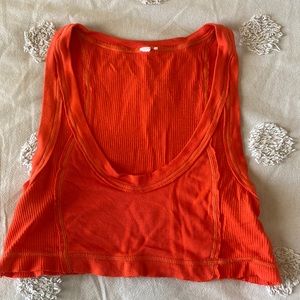 Urban Outfitters Orange Crop Top
